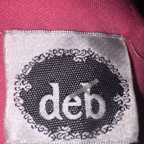 Deb Ladies Strapless High Low Ruffled Formal Prom Dress Pink Size 11/12 - Picture 12 of 15